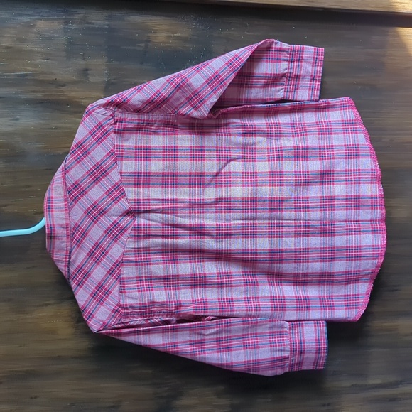 Toddler Wrangler Western shirt  Unfinished hem with pearl snaps. Size xxs 0-2 - Picture 2 of 7